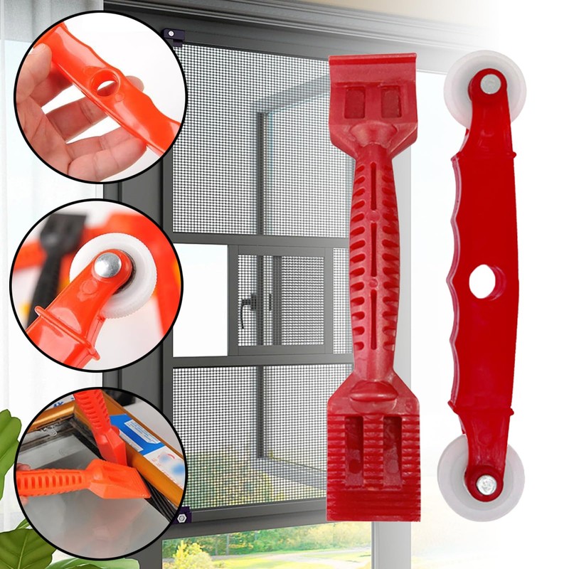 DEFIYEAR 4PCS Window Glazing Tools Set, Multi-Functional Glazing Hammer, Glazing