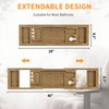Premium Foldable Bathtub Tray, Luxury Bath Tray with Expandable Handles,