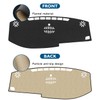 BIBLOZ Dash Cover for Toyota Sienna 2015-2020 Accessories Black Flannel