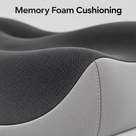 Ergonomic Seat Cushion for Office Chairs and Driving – Comfortable Memory Foam Support for Work, Study and Home Seating