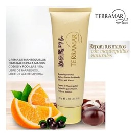 TERRAMAR Crema de manos de Mantequillas Naturales (3 piezas). Ayuda a humectar de forma especial la piel seca de las manos, codos y rodillas gracias a