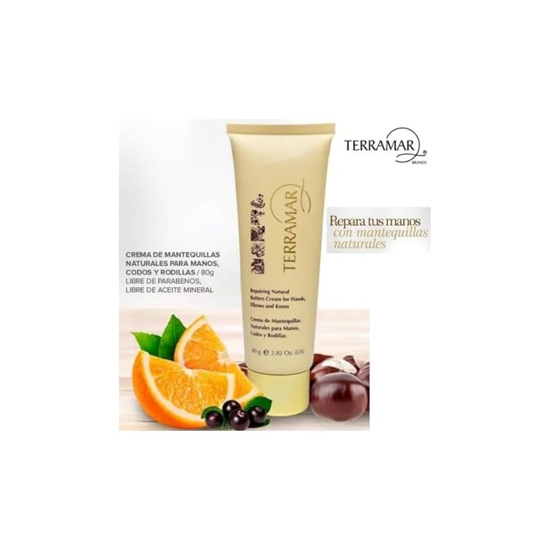 TERRAMAR Crema de manos de Mantequillas Naturales (3 piezas). Ayuda