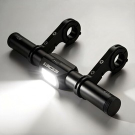 Redcomet Bike Headlights,9.05" Aluminum Alloy Bike Handlebar Extender,Cycling Accessories,IPX65 Waterproof Bicycle Light for Bicycle, E-Scooter, USB Rechargeable Headlight（without a Bike Phone Mount）