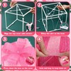 Set of 3 Pink Christmas Lighted Gift Boxes with Pink