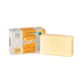 Little Soap Company Natural Range - Sweet Orange Bar Soap, 100g | Vegan, Cruelty Free, Eco Friendly Hand, Face & Body Soap Bar | Antibacterial Natural Soap with Essential Oils, No SLS or Parabens