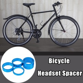 X AUTOHAUX 1 Set Bicycle Headset Spacer 28.6mm Fit for 1 1/8 in Blue 5 10 mm