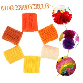 CORHAD Rug Yarn 12pcs Latch Hook Yarn Acrylic Yarn for Blanket Craft Rug Making Supplies Home Textile Kit