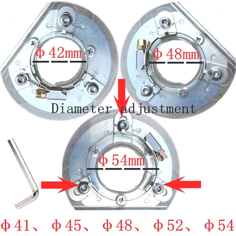 Angle Grinder Dust Collection Attachment Cutting Dust Shroud for 100/125/150mm