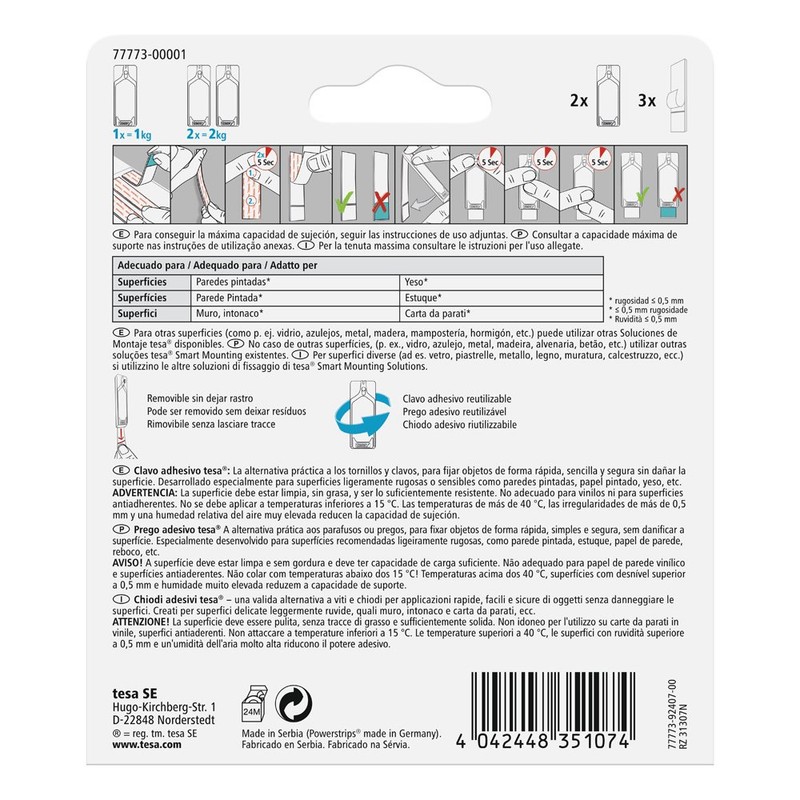 Tesa 77772 – 00001 – 00 – Nail Sticker for