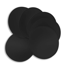 WMugthome 3 pairs C/D/DD Cup Round Soft Bra Inserts Pads Removable for Sport Bra Cups insert and Bikini Top Swimsuit Inserts (C CUP, Black)