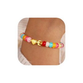 M MOOHAM Gifts for Girls Kids - 6 7 8 9 10 11 12 13 14 15 16 Year Old Girl Birthday Gifts for Teen Tween Teenager Kids Initial Beaded E Bracelet for Girl Letter Jewelry