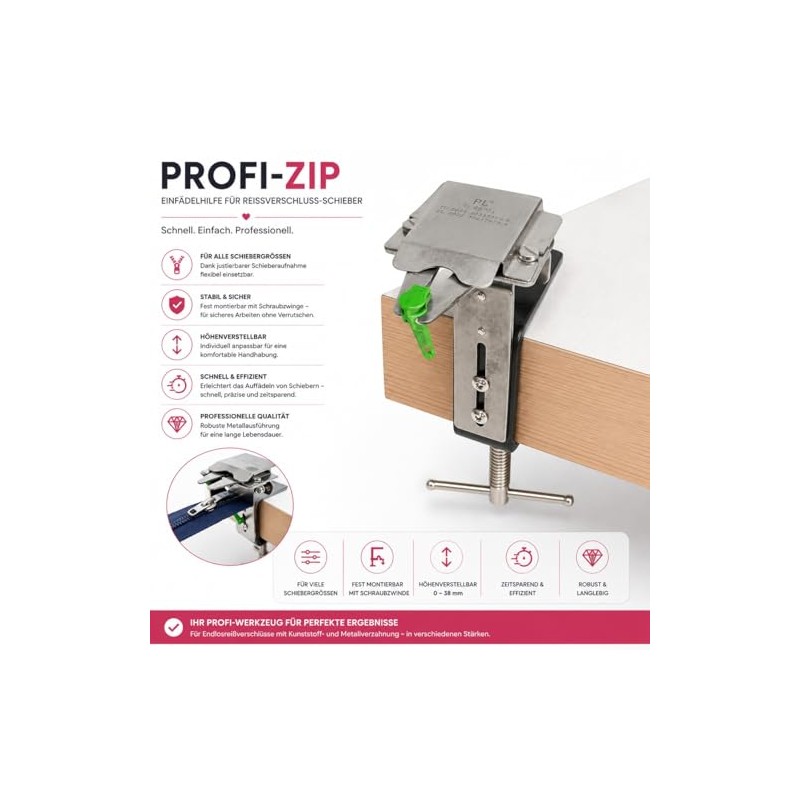 Professional Zip Slider Zip Threader, Zip Threader, Endless Zip Threading