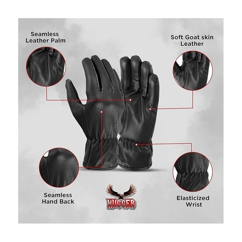 Hugger Glove Company Precinct One New Soft, Water Resistant Leather