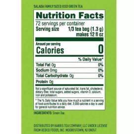 Salada Tea 3 Pack - Salada Green Tea For Iced Tea - Family Size Tea Bags - 24 Count