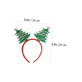 TOVINANNA 5pcs Christmas Headband Bonnet Christmas Hat Headband Xmas Hair Hoops Christmas Party Headbands Hair Decorations Christmas Tree Headband Dress for Head Bands Cloth