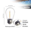 Jslinter S14 1W Outdoor String Lights Bulbs LED, Shatterproof &