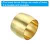 TA-VIGOR 6mm Tube OD Compression Sleeves and Ferrules, 60PCS Brass