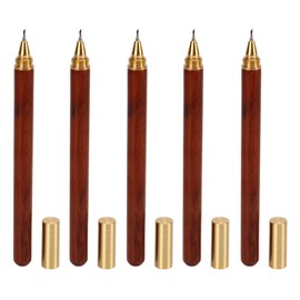 Yuecoom 5Pcs Marking Knife, Wood Brown Scribing Etching Scriber Engraving Pen Tool Set Kit Woodworking Double Bevel Carving Knife Engraved Pen for Woodworking Scribing