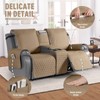 TAOCOCO 100% Waterproof Loveseat Recliner Cover with Console, Non-Slip Washable