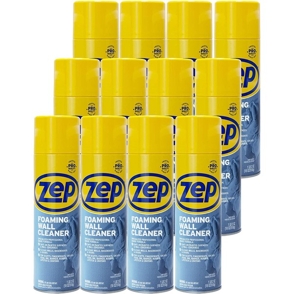 Zep Foaming Wall Cleaner 18 Ounce ZUFWC18 (case of 12) Thick Professional Formula