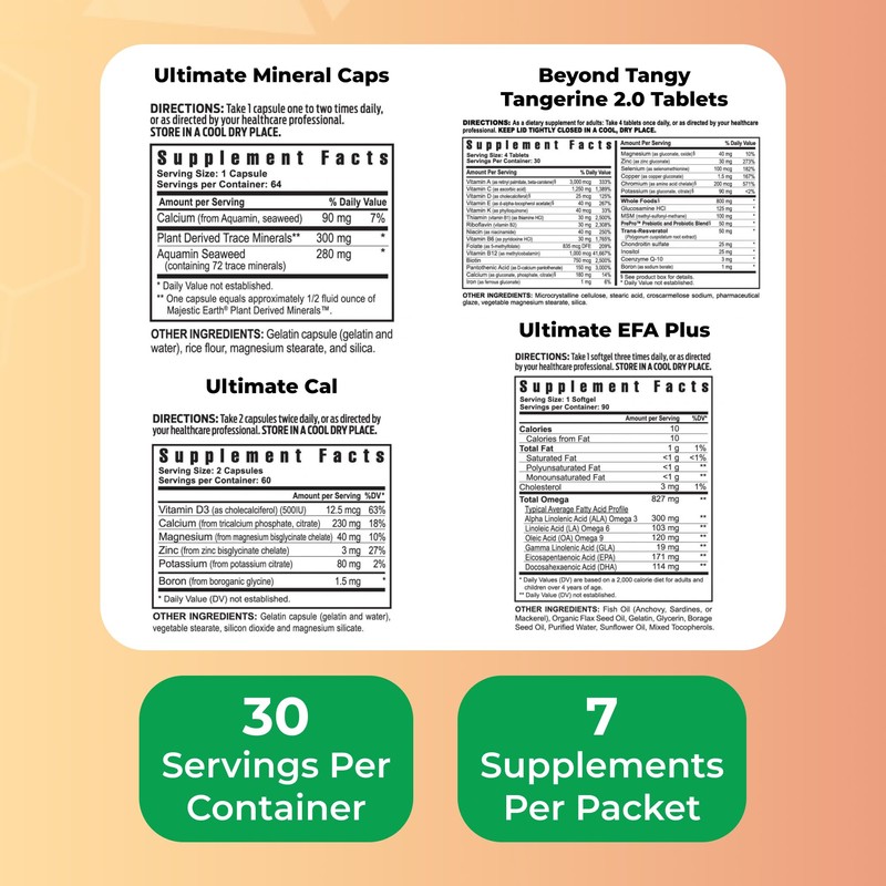 Youngevity On-The-Go Healthy Body Start Pak 2.0 - Includes Multi-Vitamins,