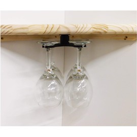 Wine Glass Holder Rotating Space Saver Design