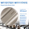W11517331 W11117415 Range Surface Burner Knob Compatible with Whirlpool Electric