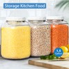 1.5 Gallon Glass Jar with airtight Lid, 2 Pack Wide