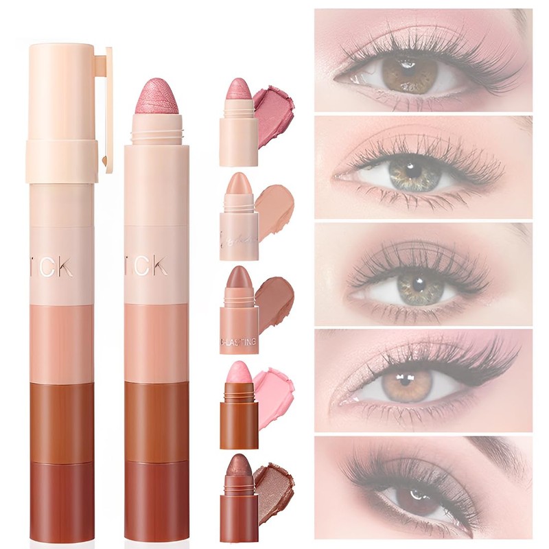 JAWUZ Eyeshadow Pen, 5-in-1 Matt, Fine Eyeshadow Pen, Highly Pigmented