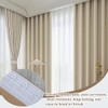 Pack of 100 Universal Curtain Hooks, Plastic Curtain Hooks, White