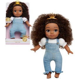 Littlelistas Lily 14-inch CROWNED Natural Hair Baby Doll & Accessories, Coily 4A Textured Hair, Medium Brown Complexion, for Ages 3 Up, An Extension of NATURALISTAS dolls