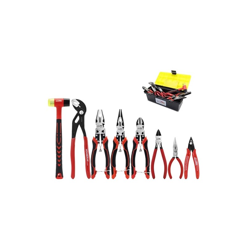 8 PCS Pliers Set with Case for DIY & Home