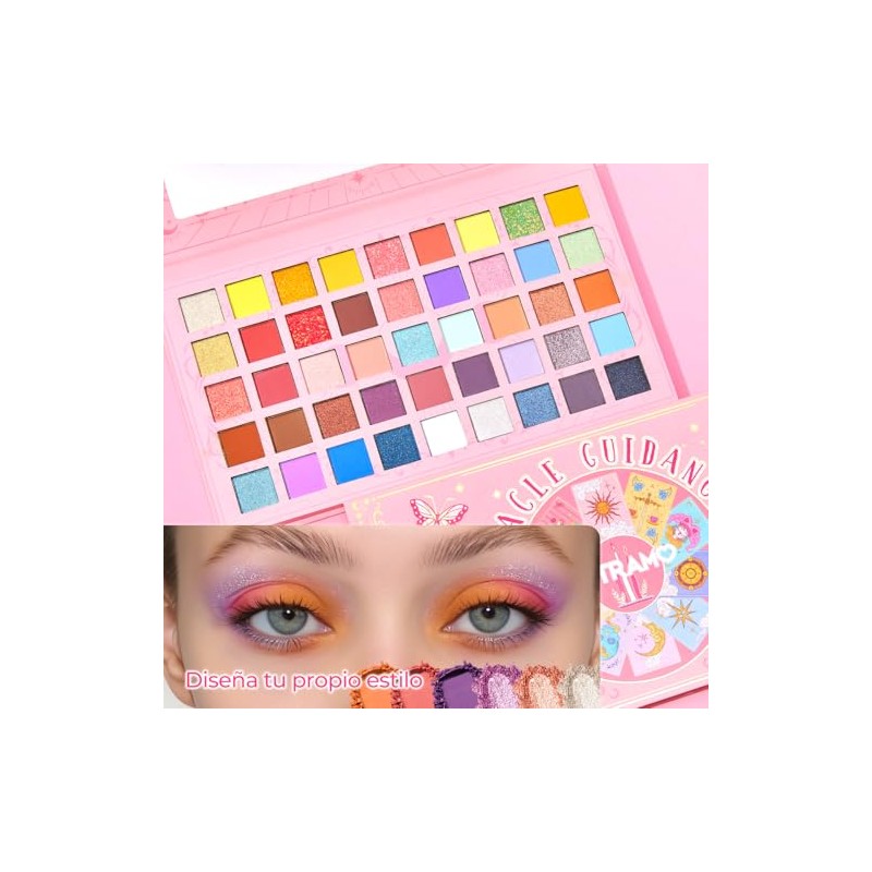 Paleta de Sombras de Ojos de 45 Colores con Espejo