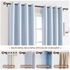 KAMANINA 1 Inch Curtain Rods for Windows 48 to 84