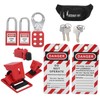 Safety Lockout Tagout Kit Lockset Fitting Tools Multifunctional Portable with