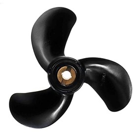 7 7/8 x 7 1/2 Aluminum Alloy Propeller 6011-079-07P 3 Blade for Honda Boat Outboard 5HP Engine Black R