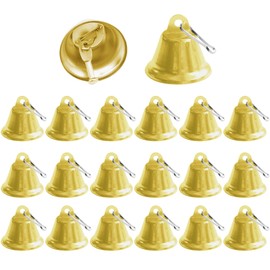GmeDhc Bells for Crafts, Pack of 20 Bronze Vintage Bells, Beautiful Copper Bells, Golden Bell for Crafts, Christmas Bells, Crafts, Wind Chimes, Dog Training
