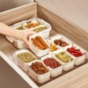 Amersis Divided Snackle Box with Handle Food Serving Tray Charcuterie