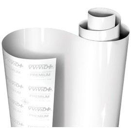 VViViD VViViD+ Ultra Gloss Premium Vinyl Car Wrap Film (10ft x 5ft, Gloss White)