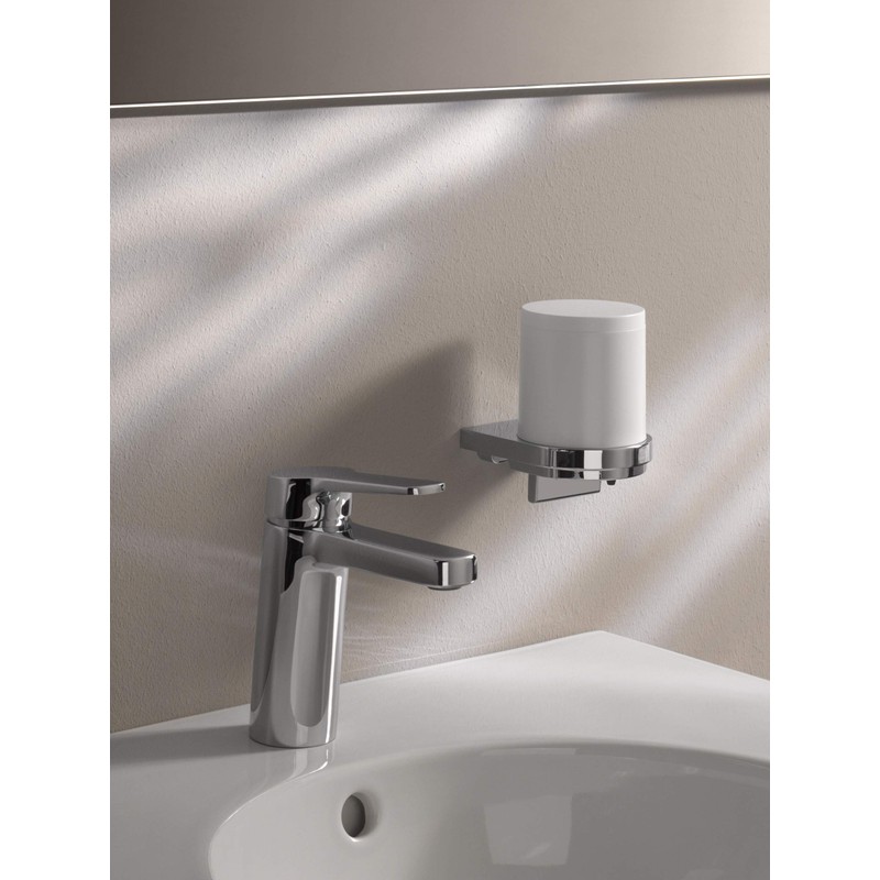 Keuco 12752010100 Moll Lotionspender, chrom / weiß