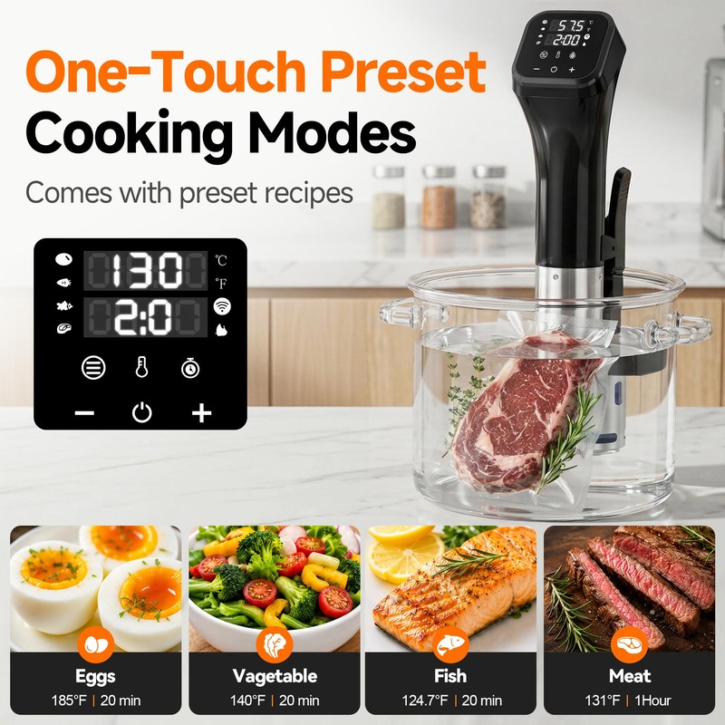 WIFI Sous Vide Combo for Beginner & Professional