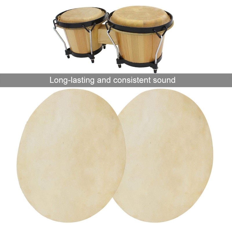 Bongo Drum Head Skin, Durable Buffalo Leather Buffalo Drum Head,