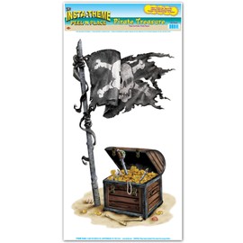 Pirate Treasure Peel 'N Place Party Accessory (1 count) (1/Sh)