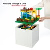 SHIMOYAMA Collapsible Storage Box with Large Building Base for Duplo
