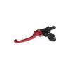 Set Brake and Clutch Fitting with Folding Lever Racing Red