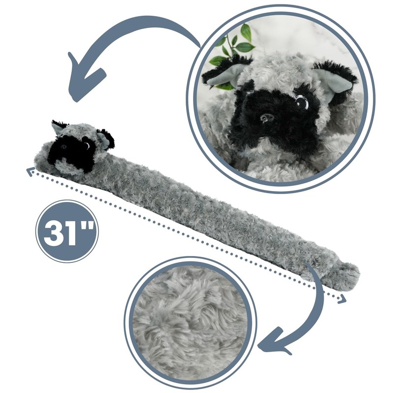 The Magic Toy Shop Novelty Draught Excluder Cushion - Grey