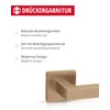 Gedotec Door Handle Brushed Brass | 1 Set | Rosette