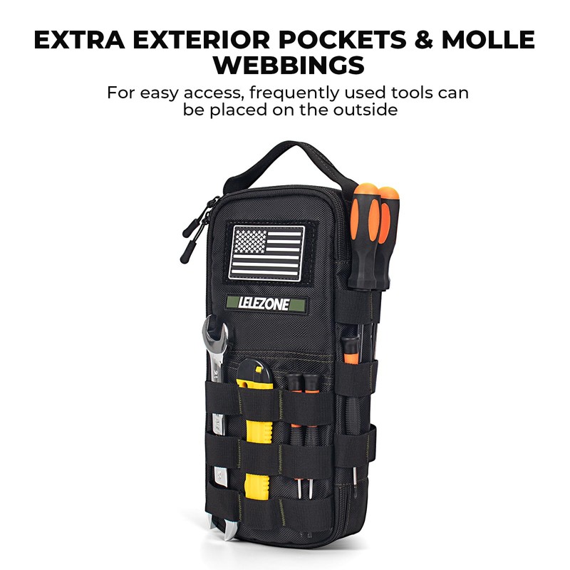 Portable Small Tool Bag, Organizer Storage Box for EDC, Motorcycle,