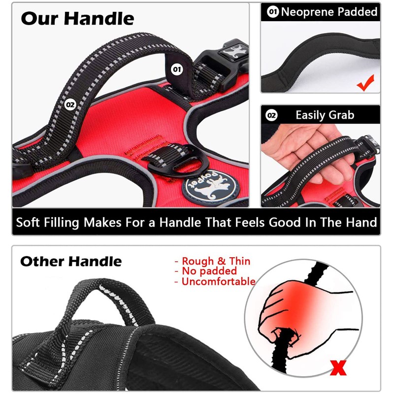 PoyPet No Pull Dog Harness, No Choke Front Clip Dog
