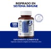 120 Cápsulas - Vitamina C Vitamina D3 Equinácea Zinc Cúrcuma